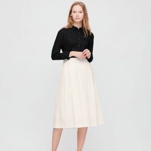 Uniqlo Seersucker Circular Skirt NWT